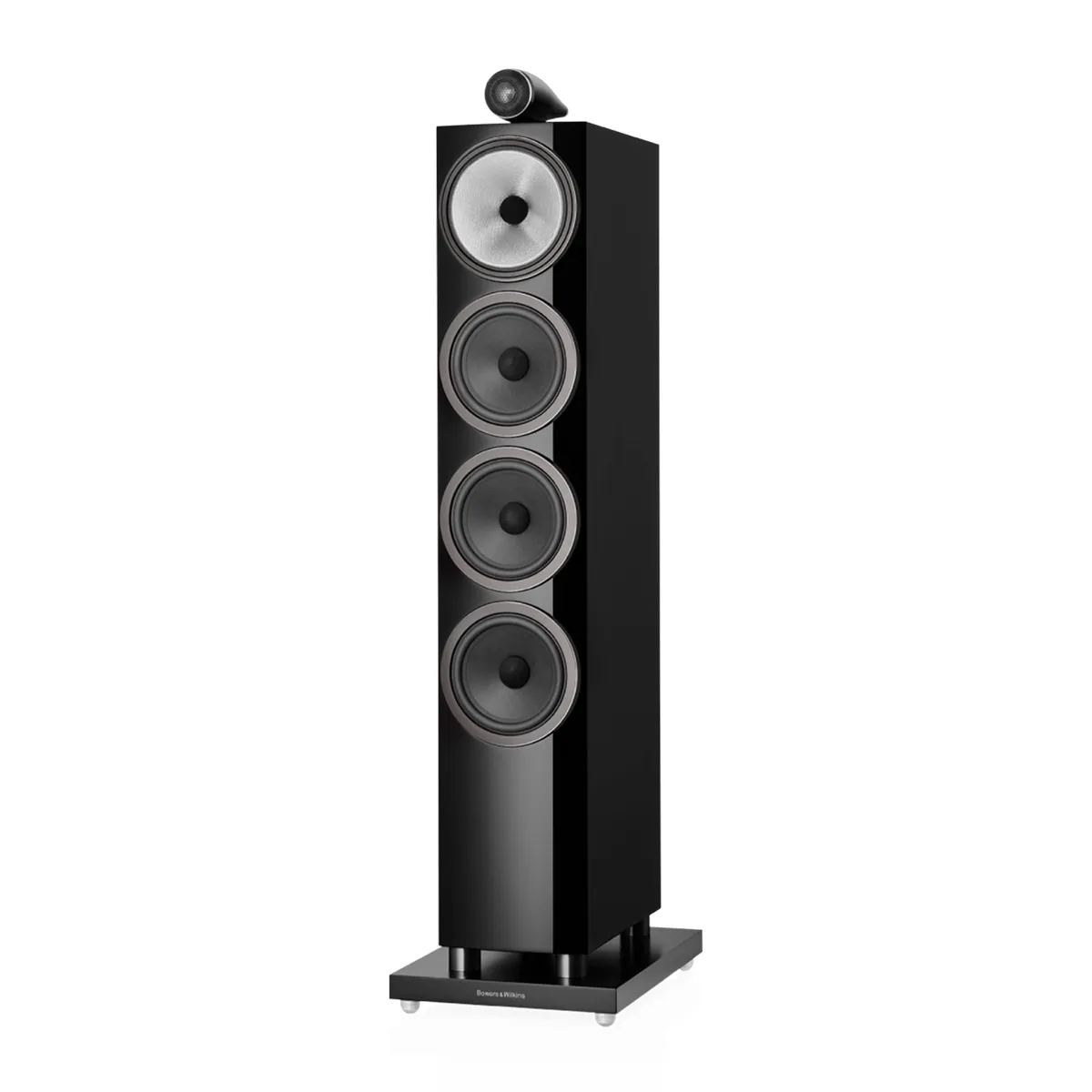 Loa B&W 702 S3 Black nghiêng phải