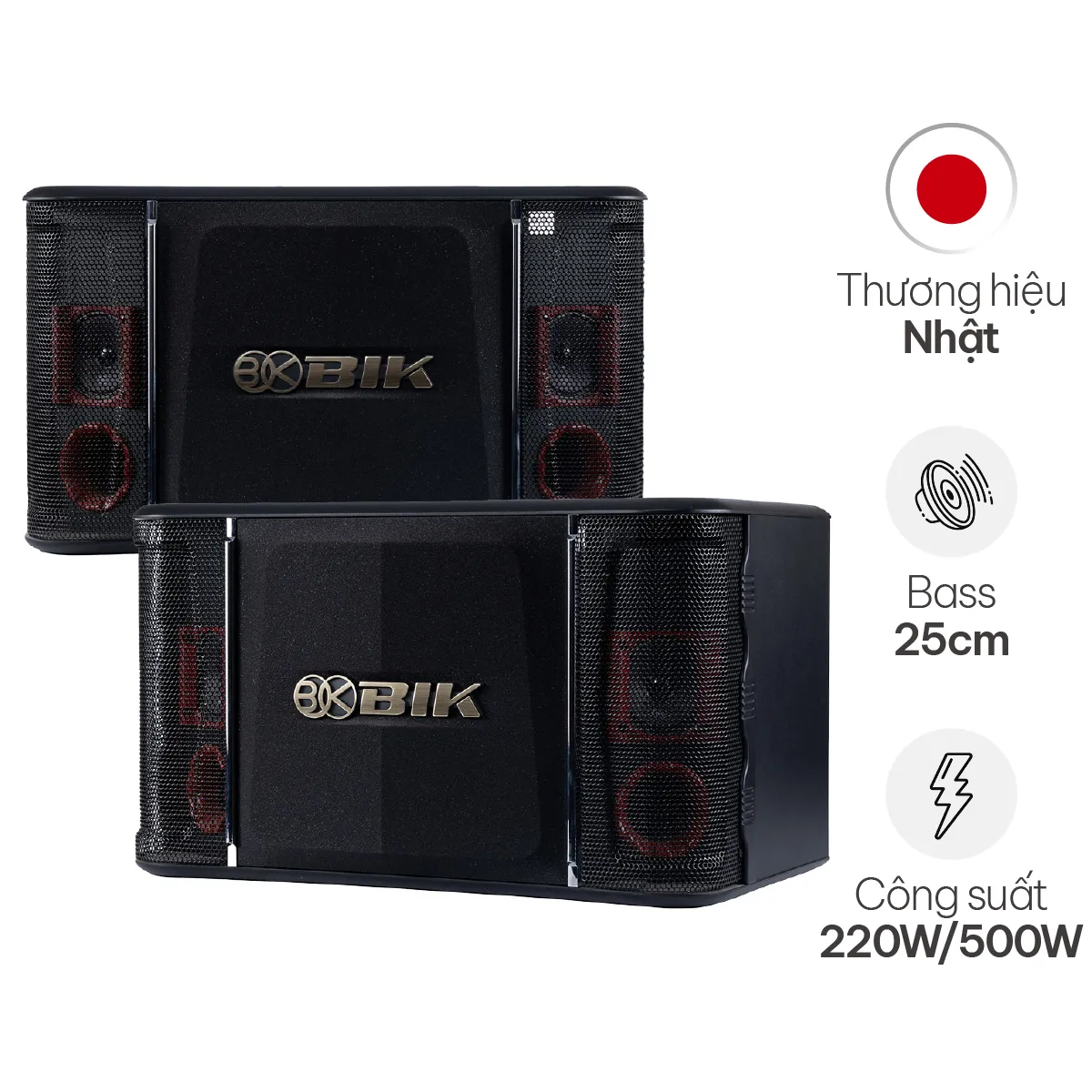 Loa Karaoke Nhật BIK BJ S768 (Bass 25cm)