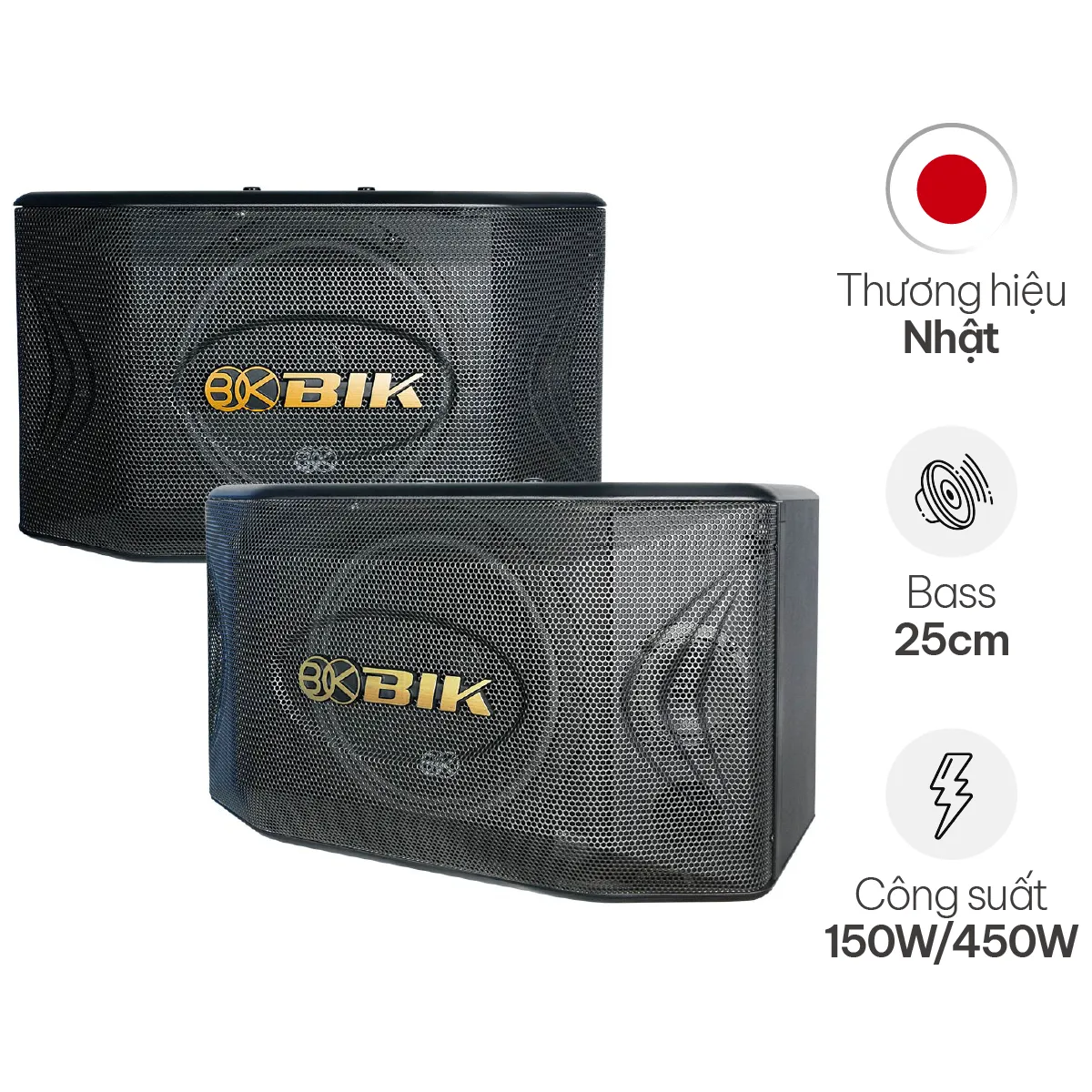 Loa Karaoke Nhật BIK BQ-S63 (Bass 25cm)