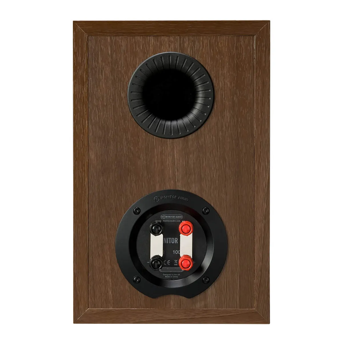 Loa Monitor Audio 100 Walnut mặt sau