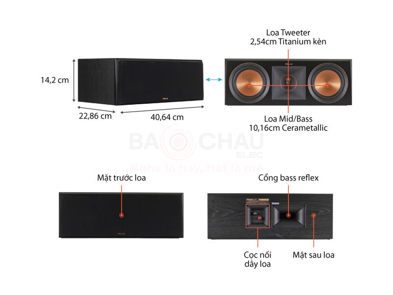 Loa center Klipsch RP-400C