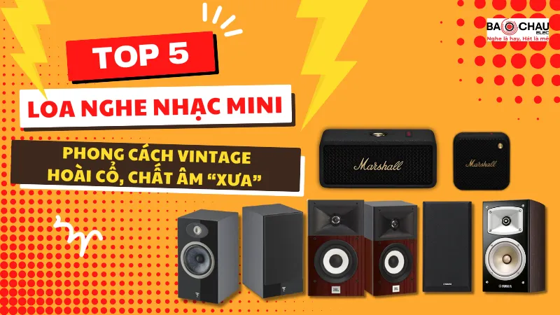 Loa nghe nhạc mini phong cách vintage: Hoài cổ, chất âm 