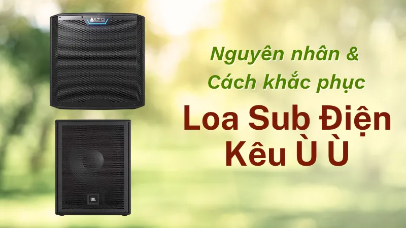 Nguyên nhân loa sub điện kêu ù ù và cách khắc phục hiệu quả