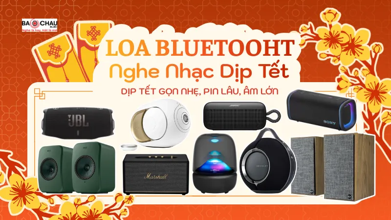Mẫu Loa Bluetooth Nghe Nhạc Dịp Tết Gọn Nhẹ, Pin Lâu, Âm Lớn