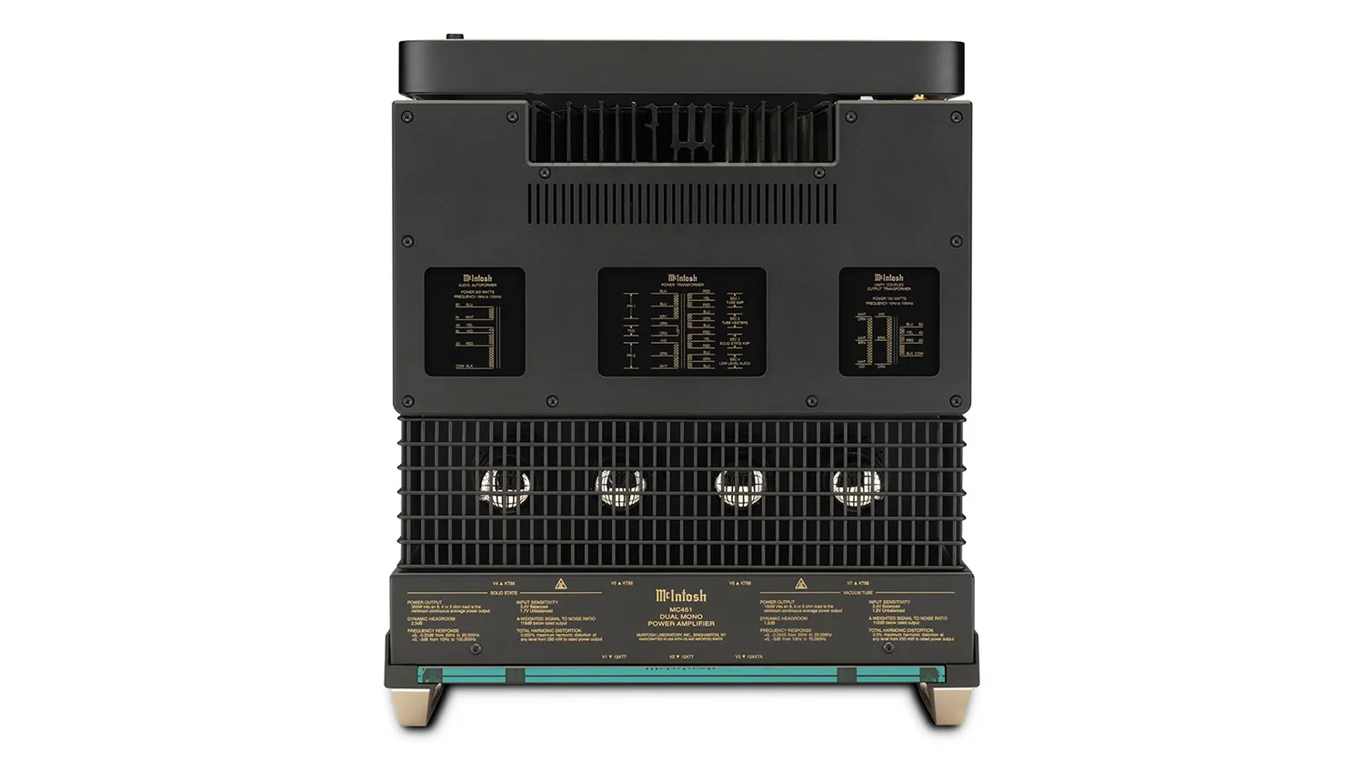 Power Amply McIntosh MC451 mặt trên
