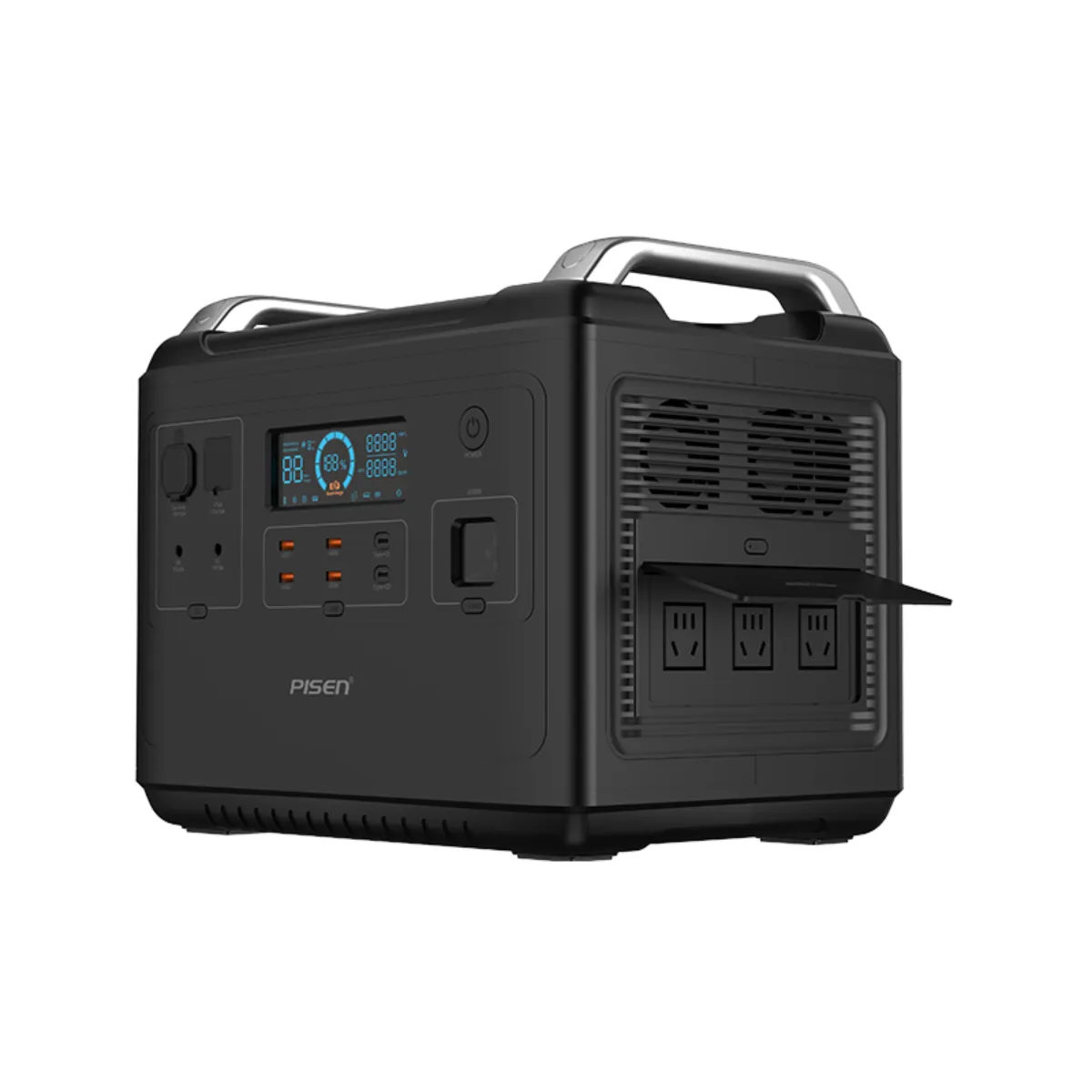 Trạm sạc di động, cấp điện AC & DC Pisen Digital Power Station 2000W LiFePO4