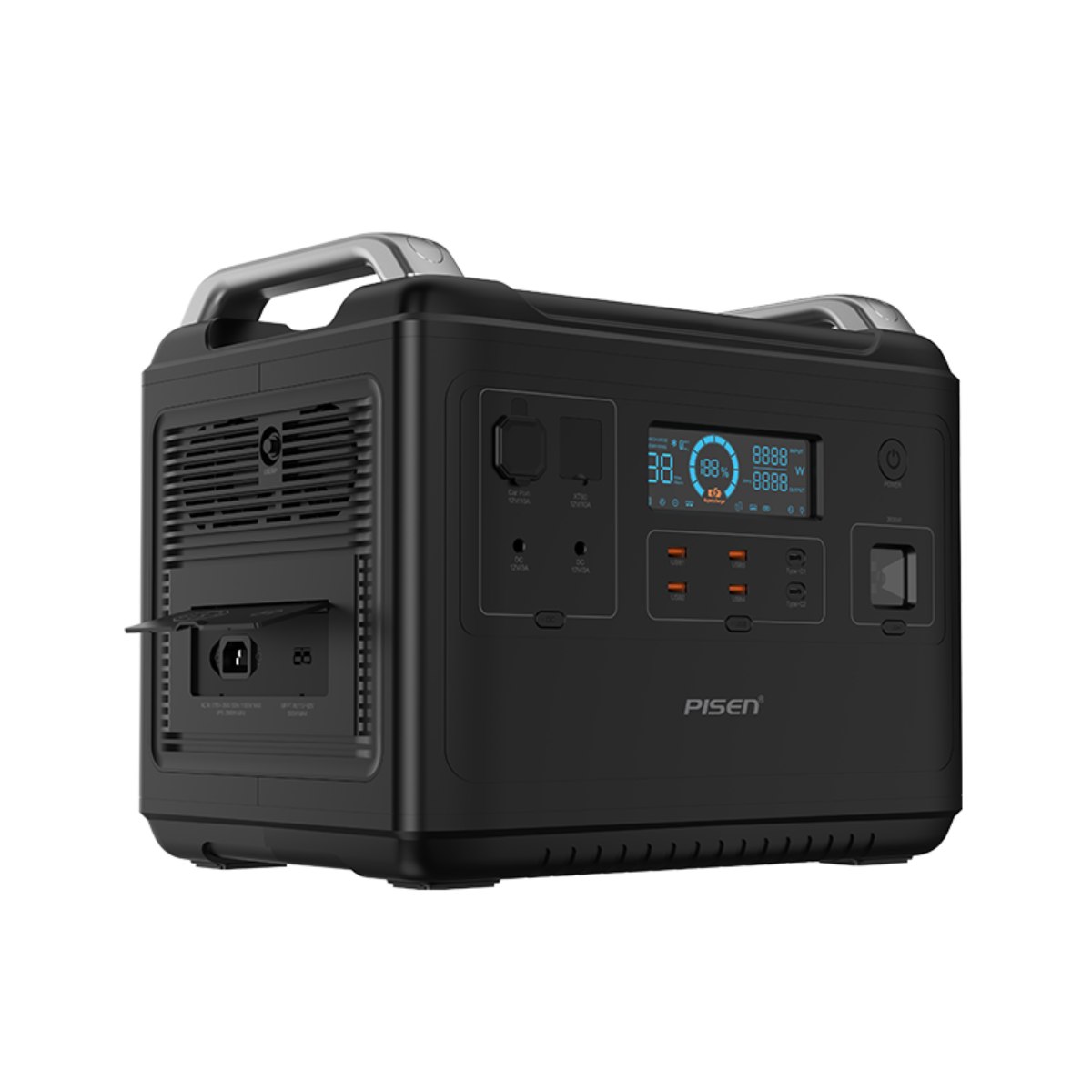 Trạm sạc di động, cấp điện AC & DC Pisen Digital Power Station 2000W LiFePO4 - Hình 1