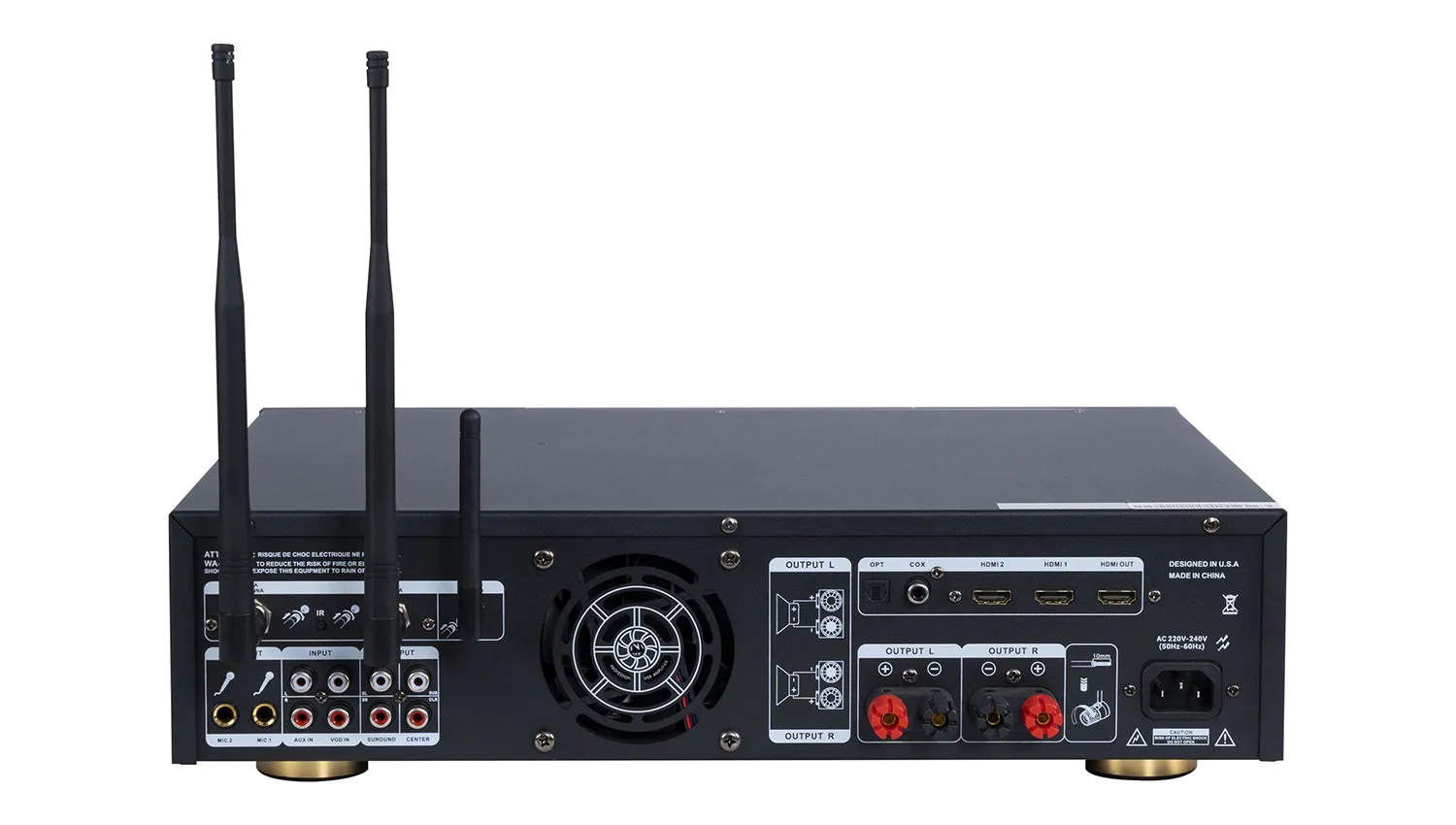 Amply Denon Pro DP-N1600 (tặng kèm 2 tay micro, 2 kênh, Class AB, 550W/CH - New) - Hình 5