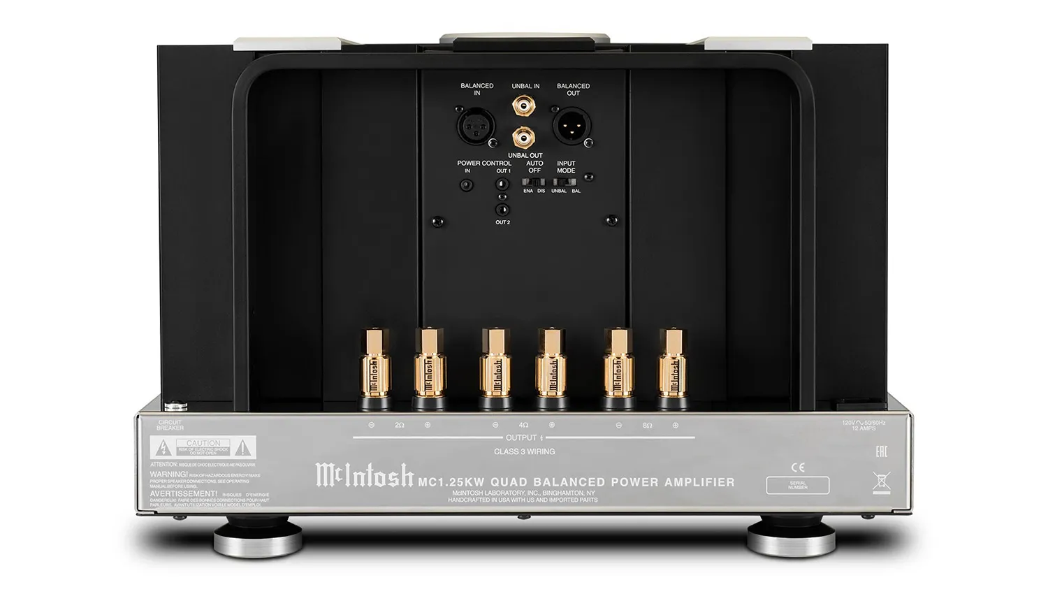 Power Amply McIntosh MC1.25KW mặt sau