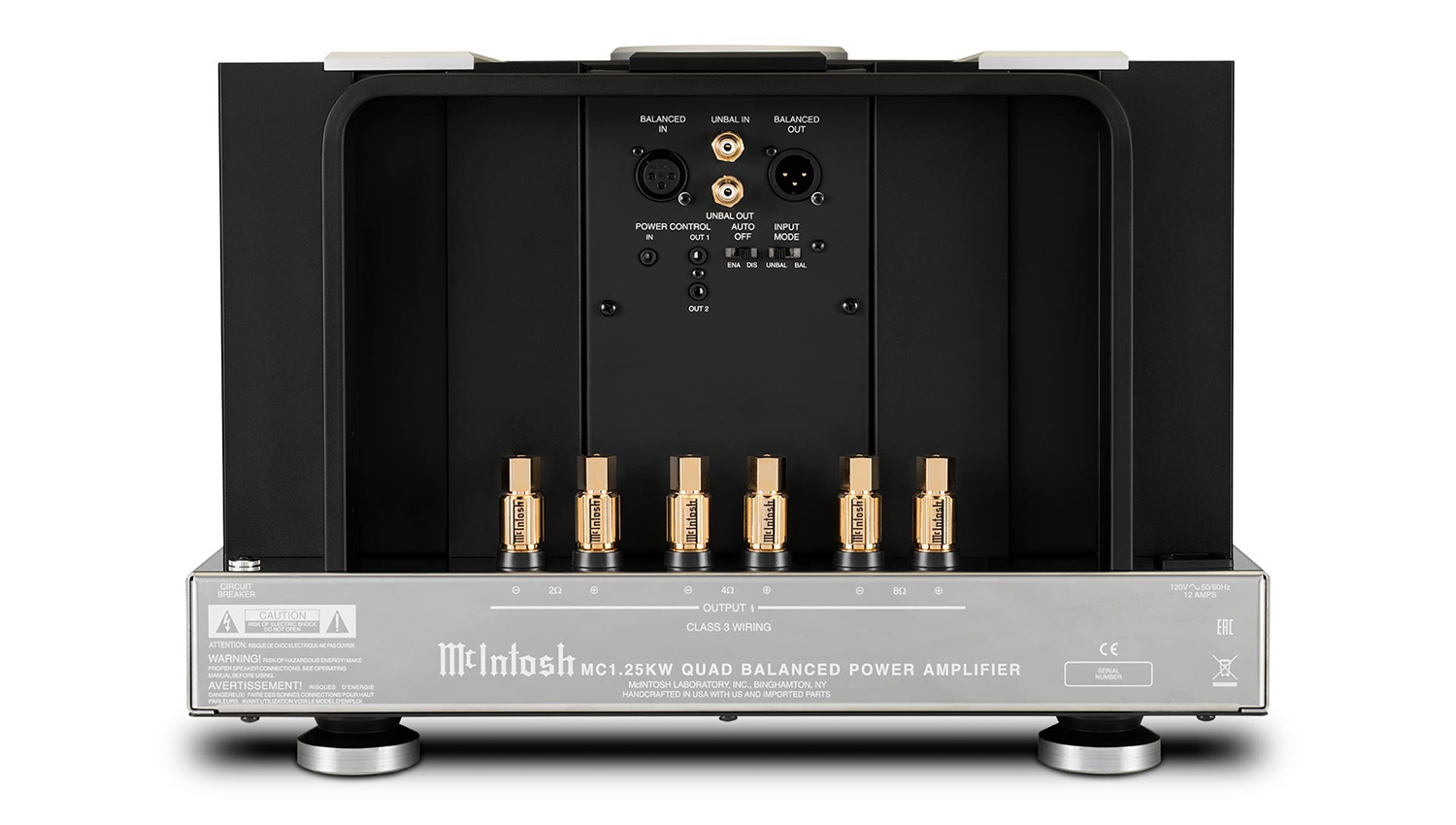 Power Amply McIntosh MC1.25KW mặt sau