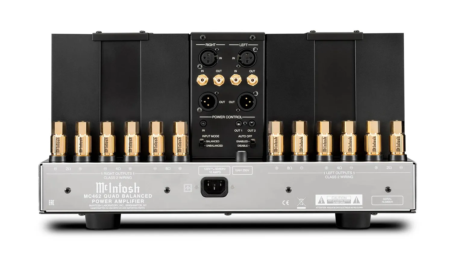 Power Amply McIntosh MC462 mặt sau