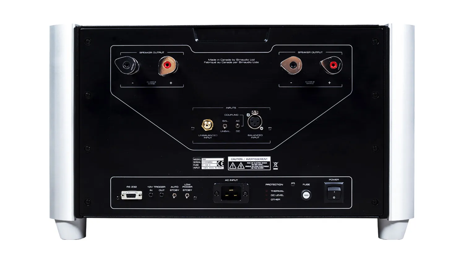 Power Amply Moon 888 mặt sau