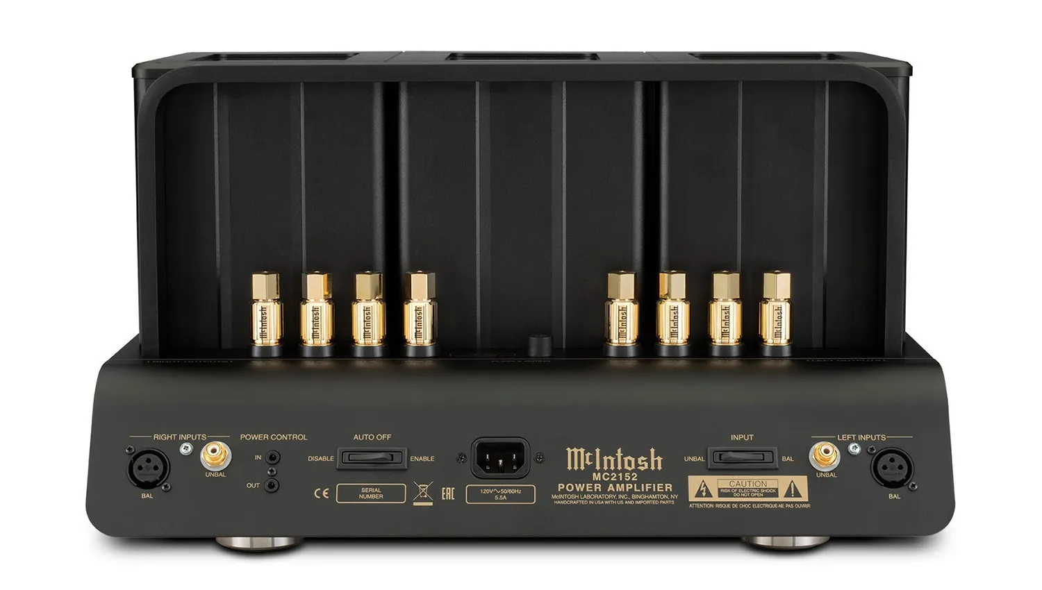 Power amply McIntosh MC2152 mặt sau