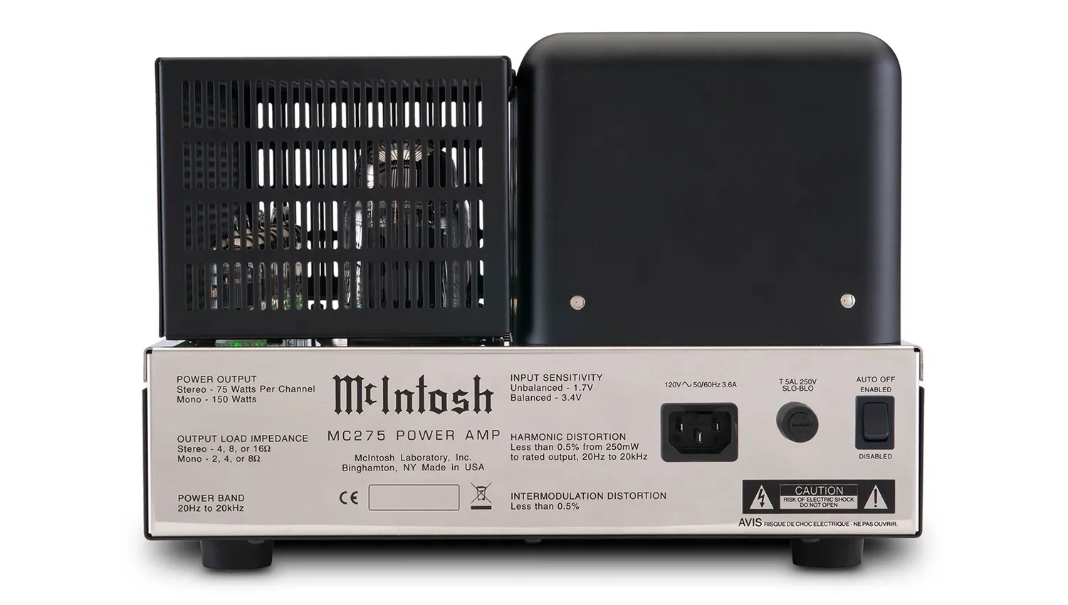 Power Amply McIntosh MC275 mặt sau 1