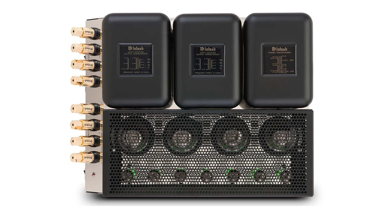 Power Amply McIntosh MC275 mặt trên