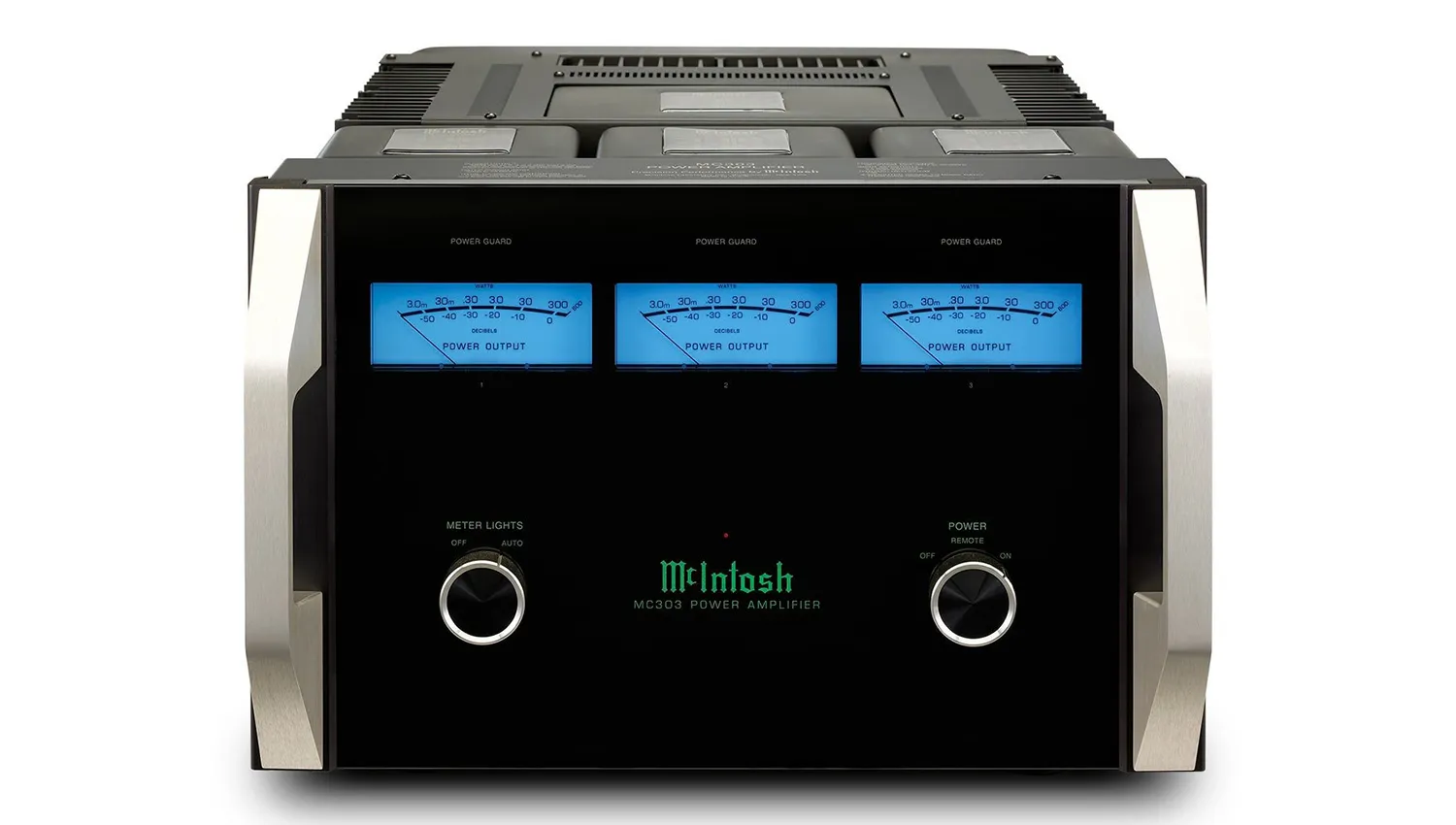 Power amply McIntosh MC303 mặt trước