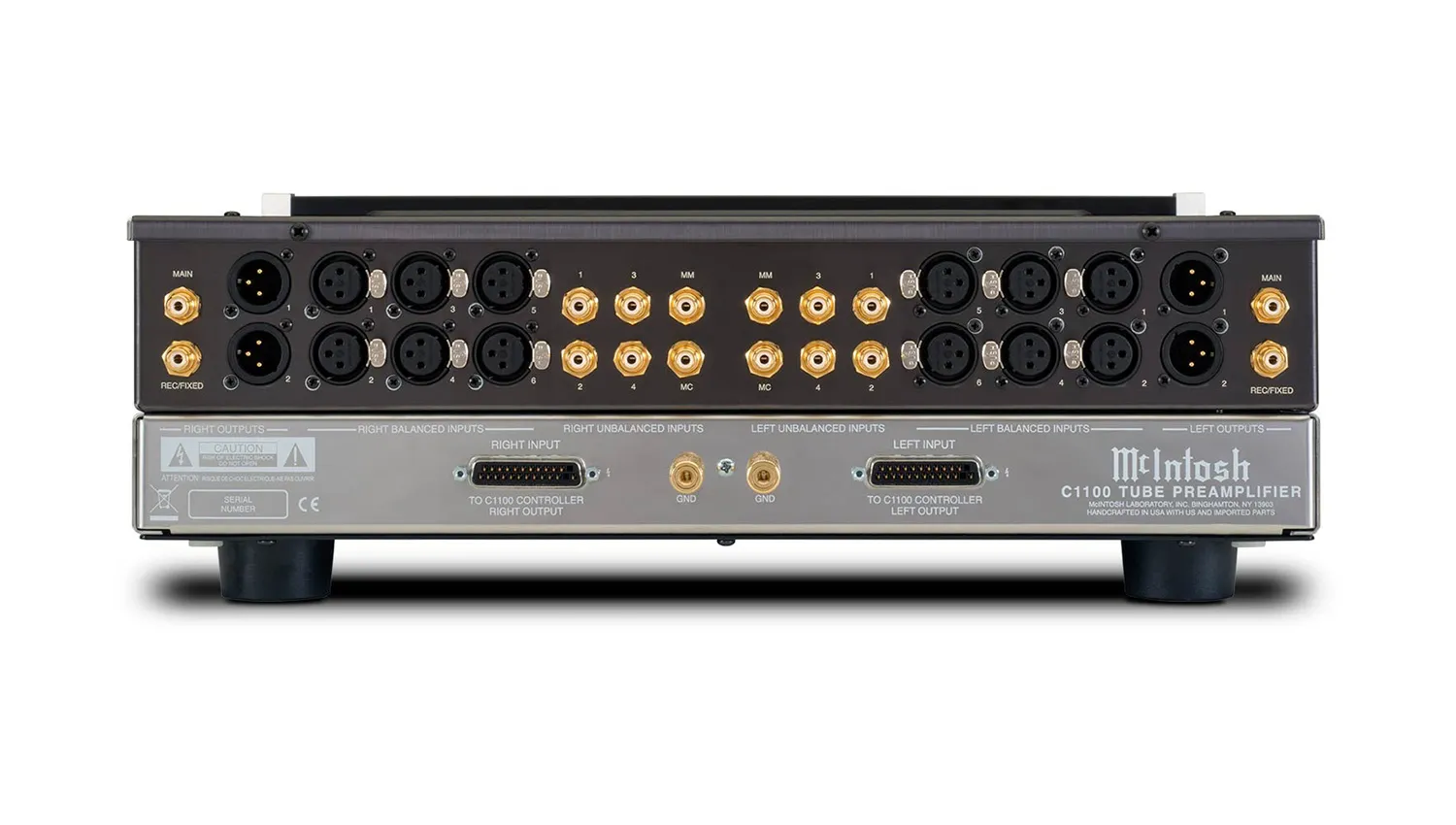 Pre Amply McIntosh C1100 mặt sau 1