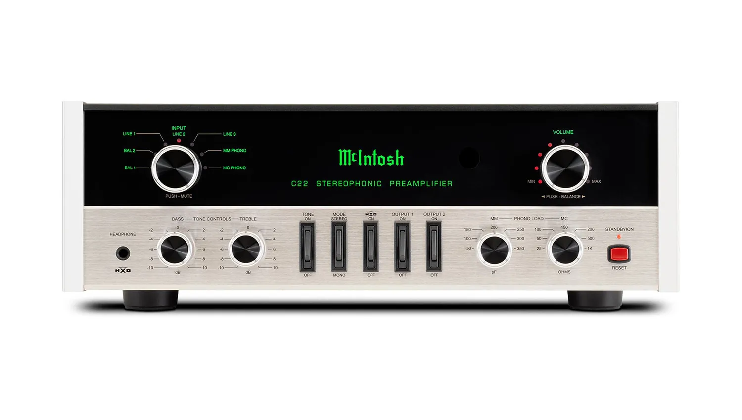 Pre Amply Mcintosh C22 MKV mặt trước 1