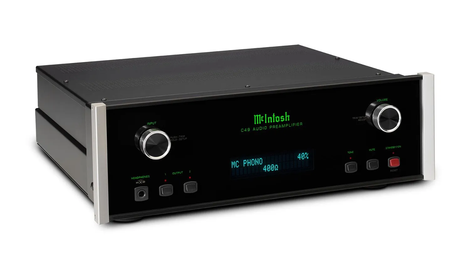 Pre Amply McIntosh C49 mặt nghiêng phải
