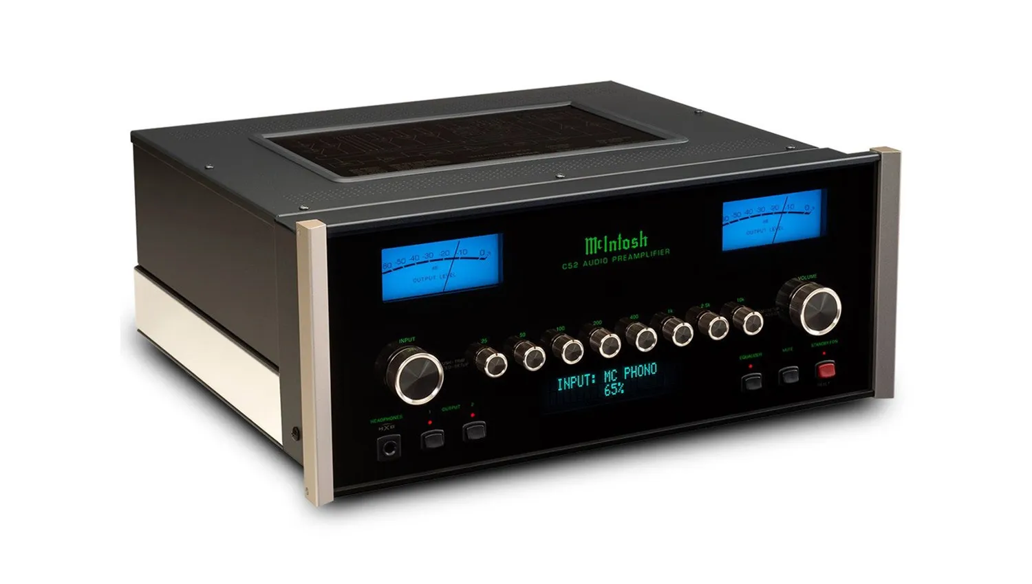 Pre Amply McIntosh C52 mặt nghiêng phải