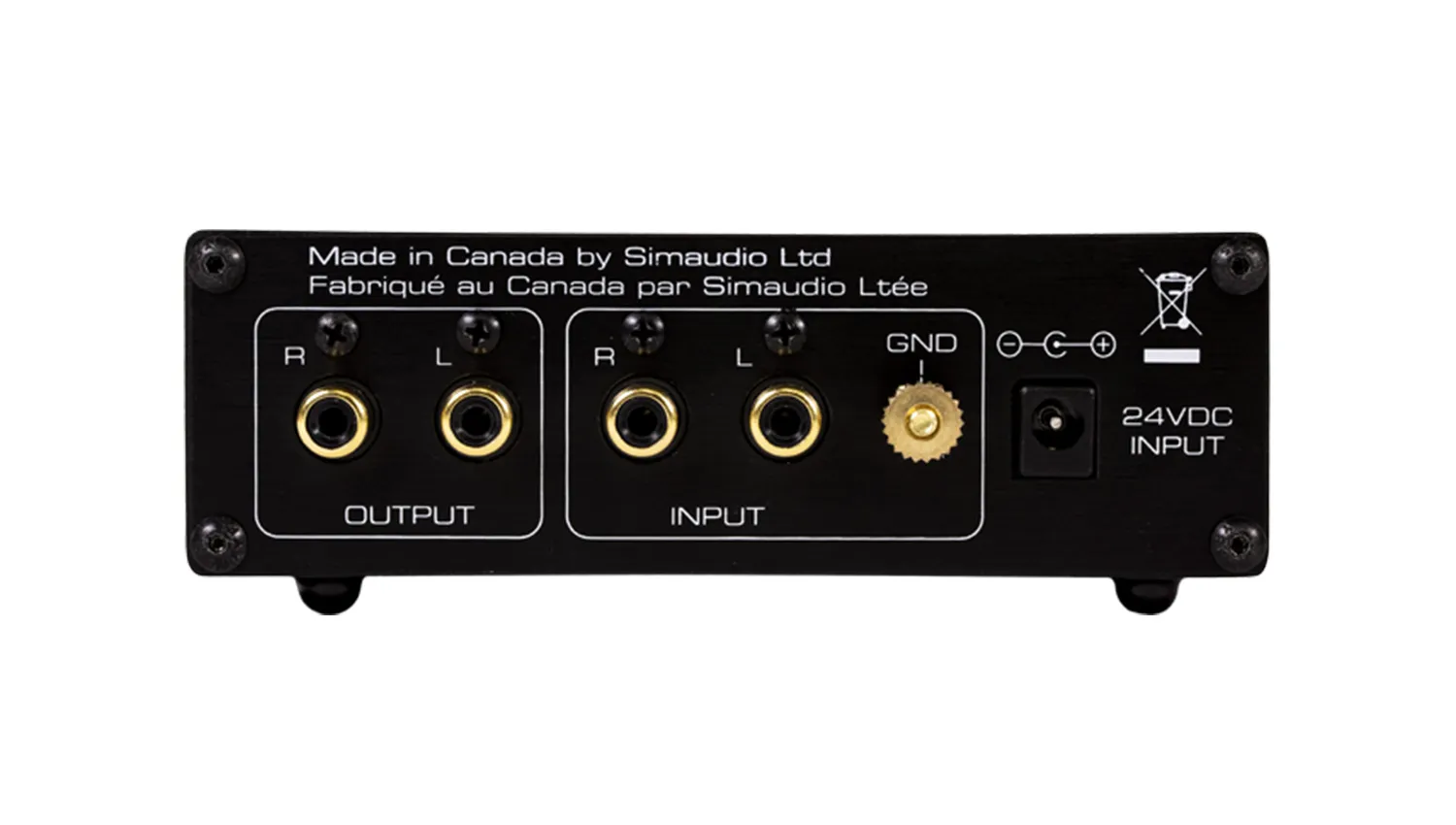 Pre Amply Moon 110LP V2 mặt sau