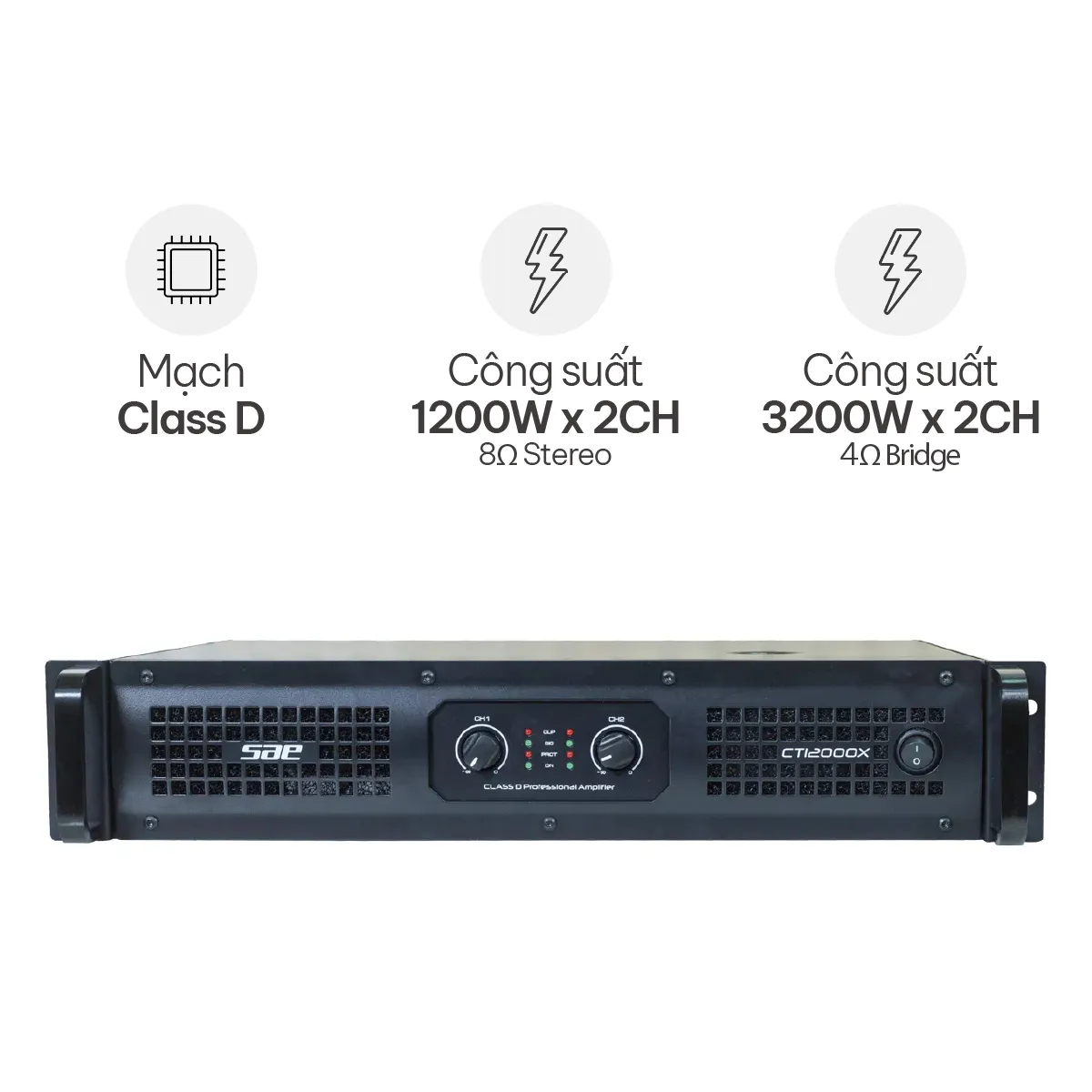 Cục đẩy công suất SAE CT12000X