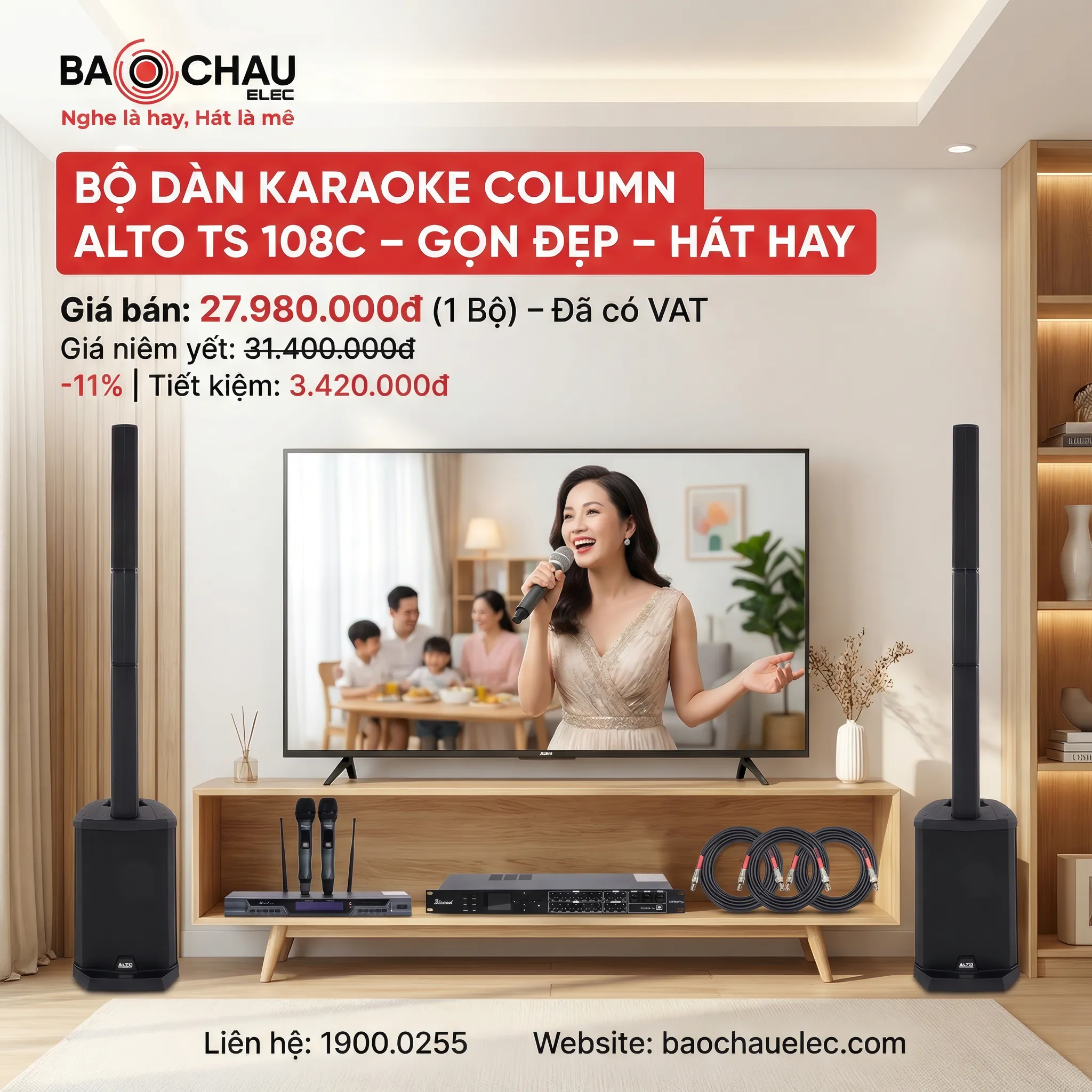 Combo loa cột Alto TS108C-01 (Alto TS108C, Bksound DSP 9000 Plus, Bksound M200) - Hình 3