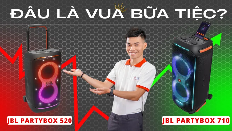 So sánh Loa JBL Partybox 520 với Partybox 710: Đâu Là 