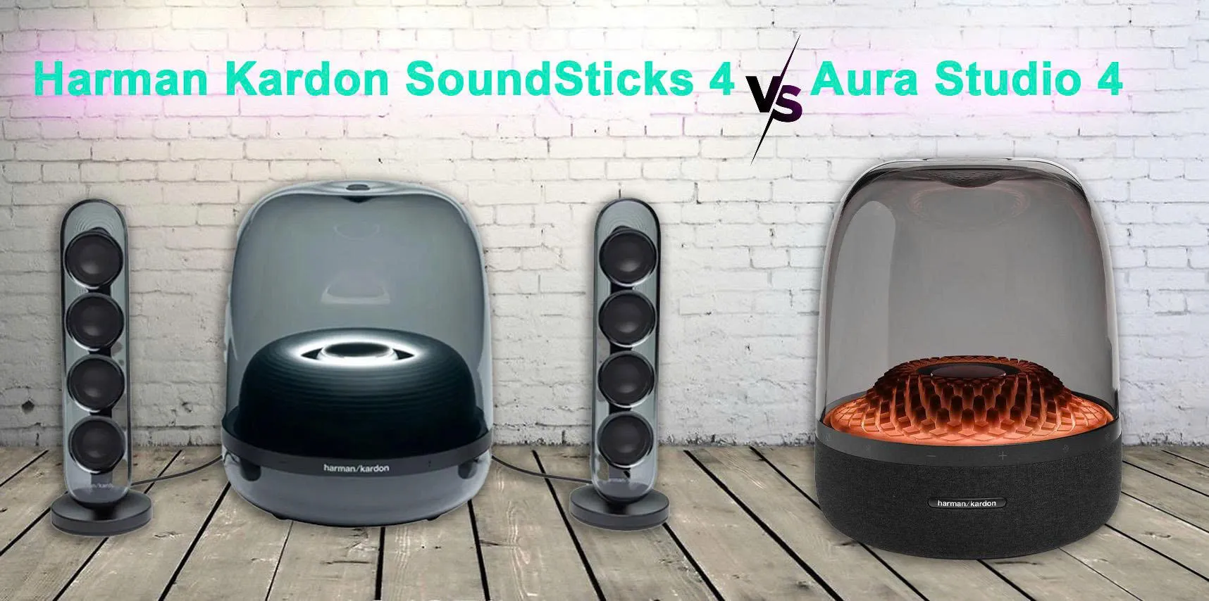 So sánh chi tiết loa H/K Soundstick 4 vs Aura Studio 4 -Loại nào tốt hơn?