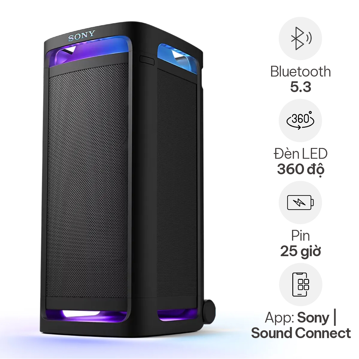 Loa Sony ULT TOWER 9 (Bluetooth 5.3, Pin 25h)