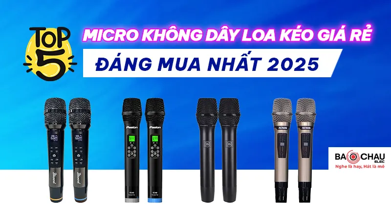 TOP 5 Micro không dây loa kéo giá rẻ, đáng mua nhất 2026