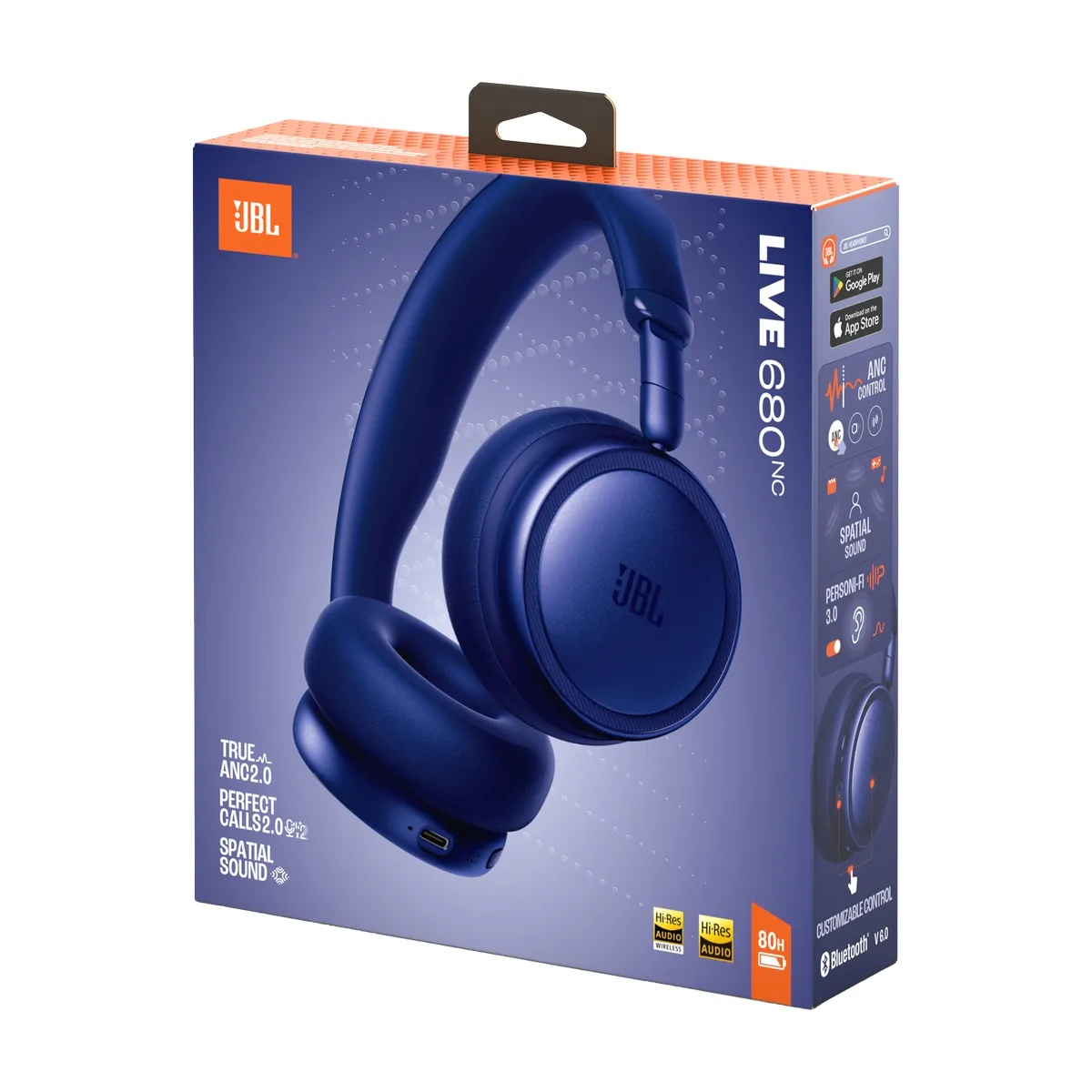 Tai nghe JBL Live 680NC (Chụp tai, Pin 80h, Bluetooth 6.0, Chống ồn ANC) - Hình 4