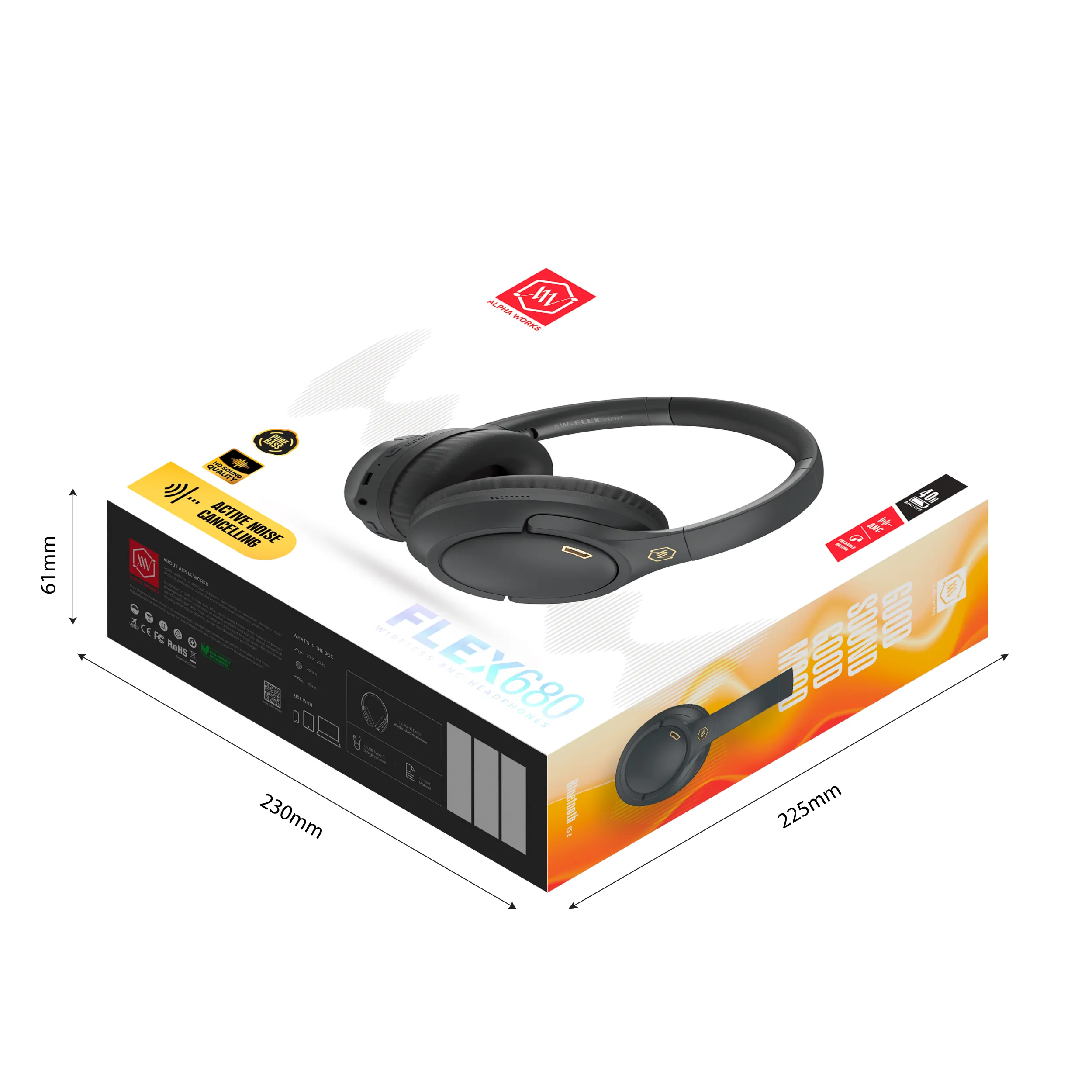 Tai Nghe Không Dây Chống Ồn Alpha Works FLEX 680 - Hình 1
