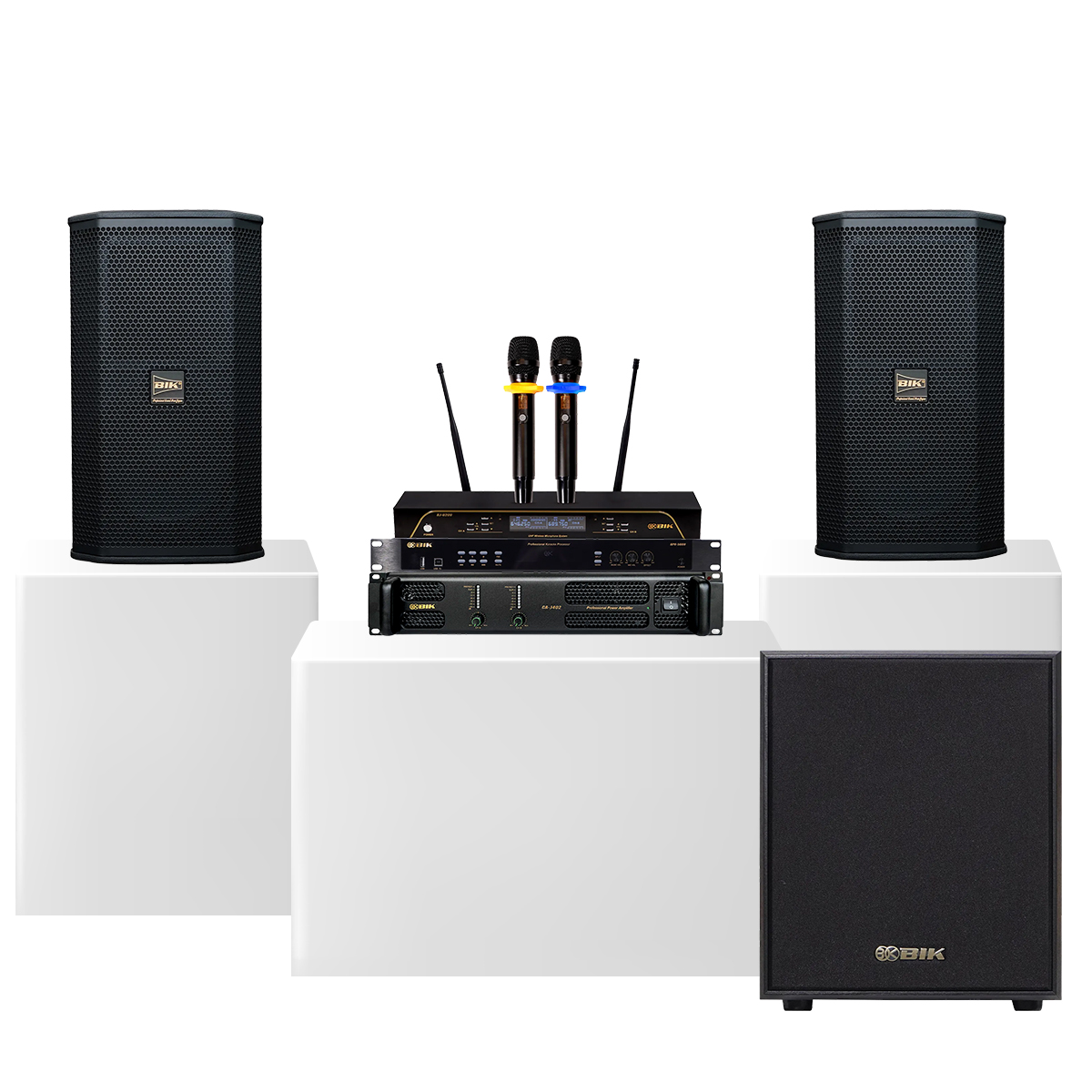 Dàn karaoke gia đình BIK 30 (BIK BSP 410II, BIK CA-J402, BIK BPR-5800, BIK BJ W25AV II, BIK U200)