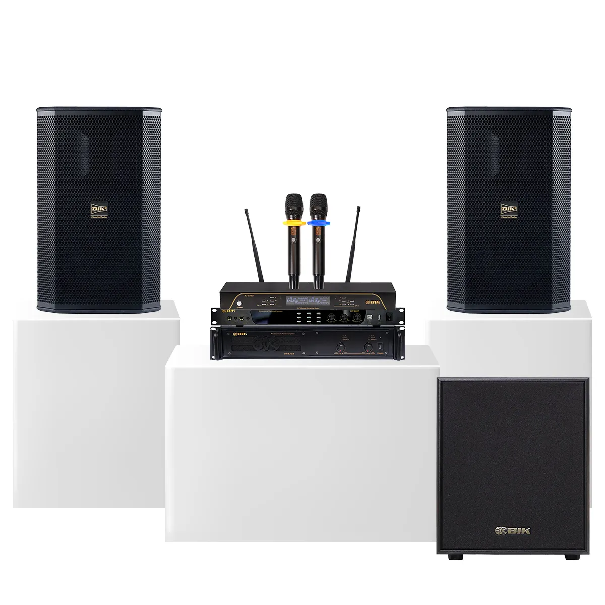 Dàn karaoke gia đình BIK17 (BIK BSP 412II, BIK VM820A, BIK BPR-8600, BIK BJ-W25AV II, BIK BJ-U200) - Hình 2