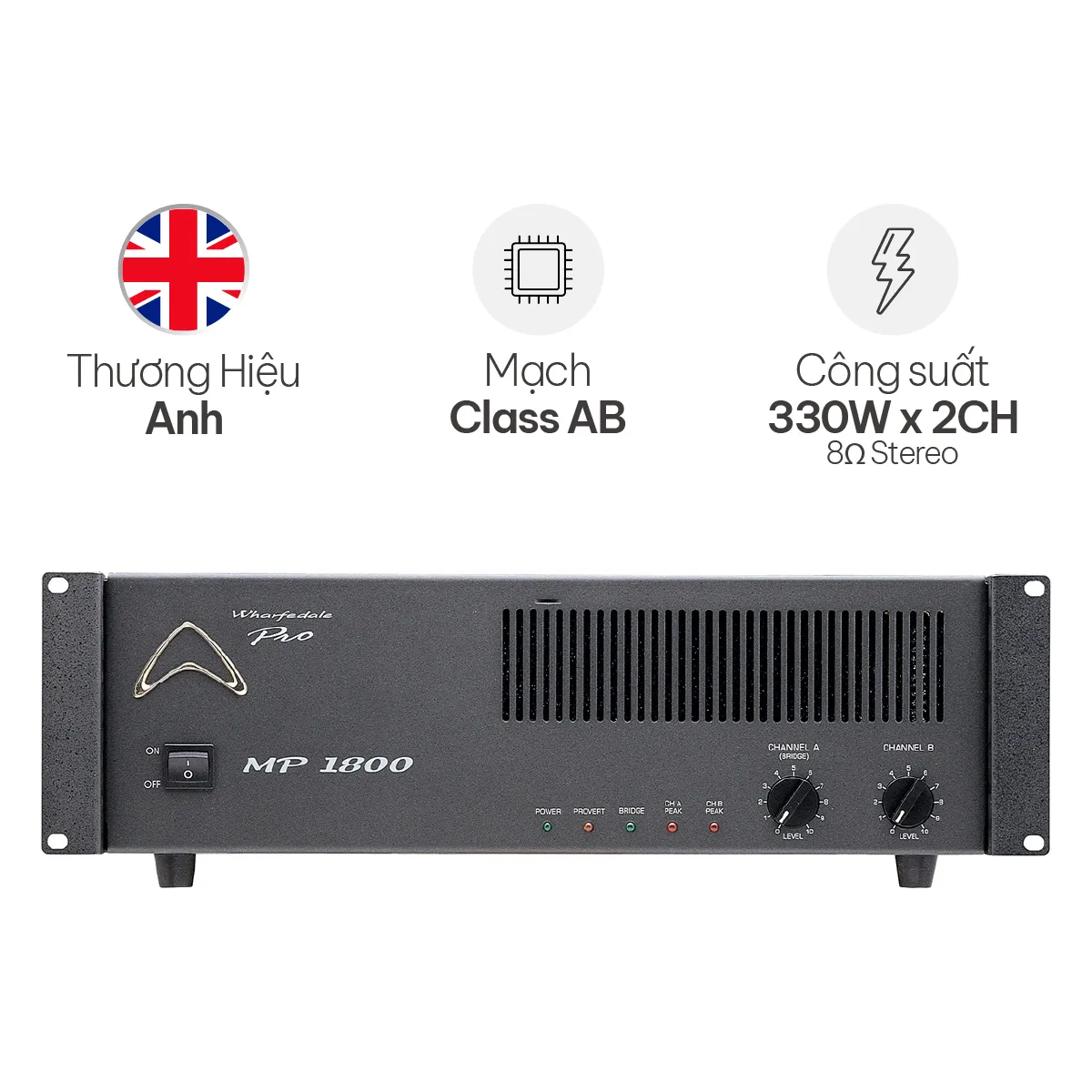 Cục Đẩy Công Suất Wharfedale MP1800