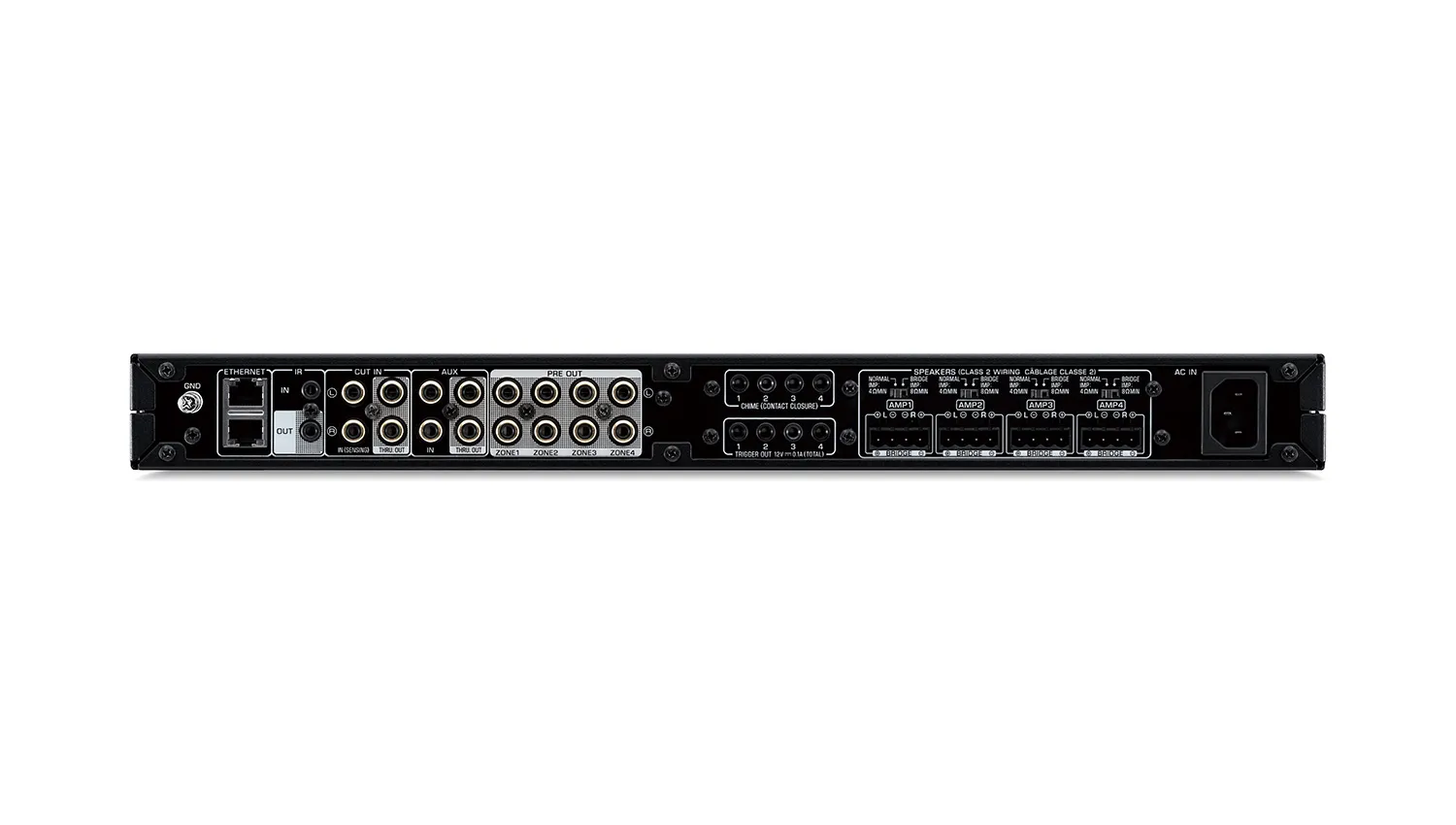 Amply Yamaha XDA-QS5400RK mặt sau