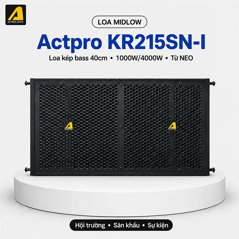 Loa Sub Hơi Kép Bass 40cm Array Actpro KR215SN-I NEW 2025