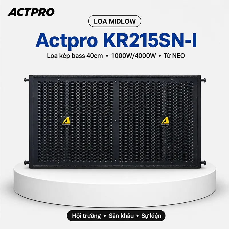 Loa Sub Hơi Kép Bass 40cm Array Actpro KR215SN-I NEW 2025