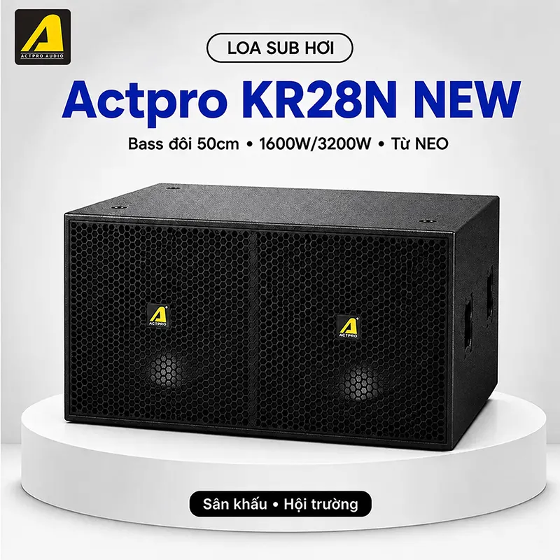 Loa sub Hơi Kép Bass 50cm Array Actpro KR28N New 2025