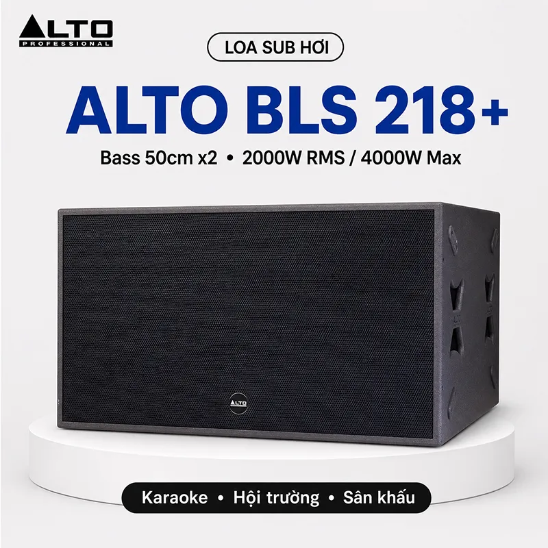 Loa Sub Hơi Kép 50cm Alto BLS 218+ (2000W/4000W)