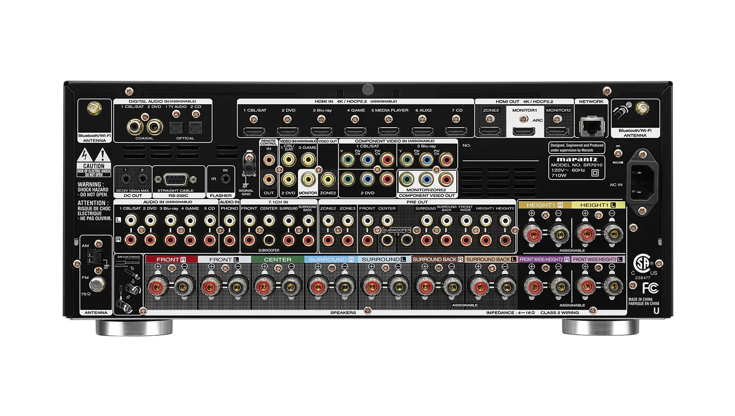 mặt sau Amply Marantz SR7010