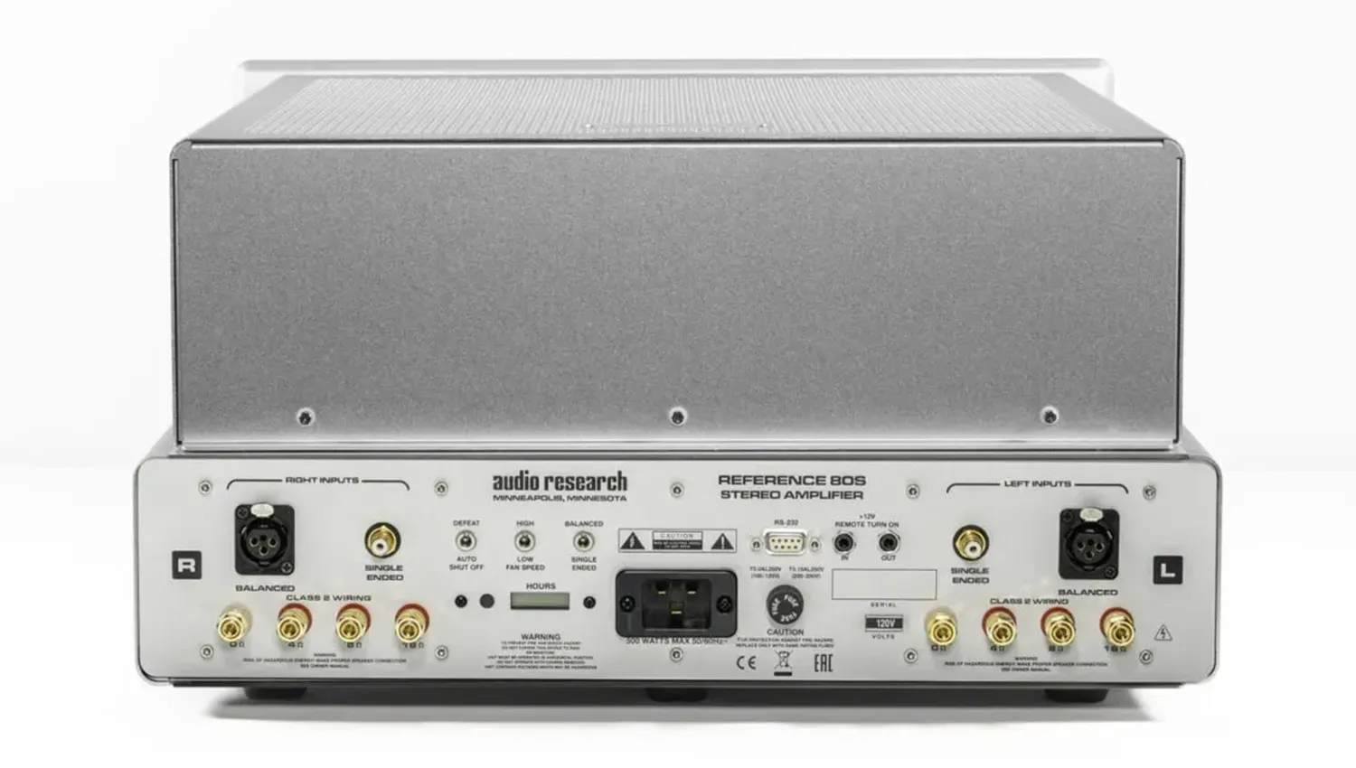 mặt sau Amply Audio Research Reference 80S