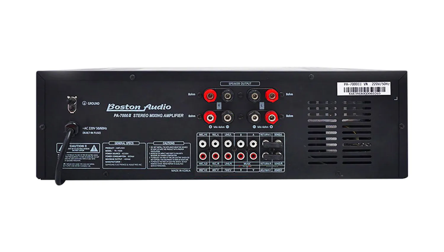 Amply karaoke Boston PA 7000II
