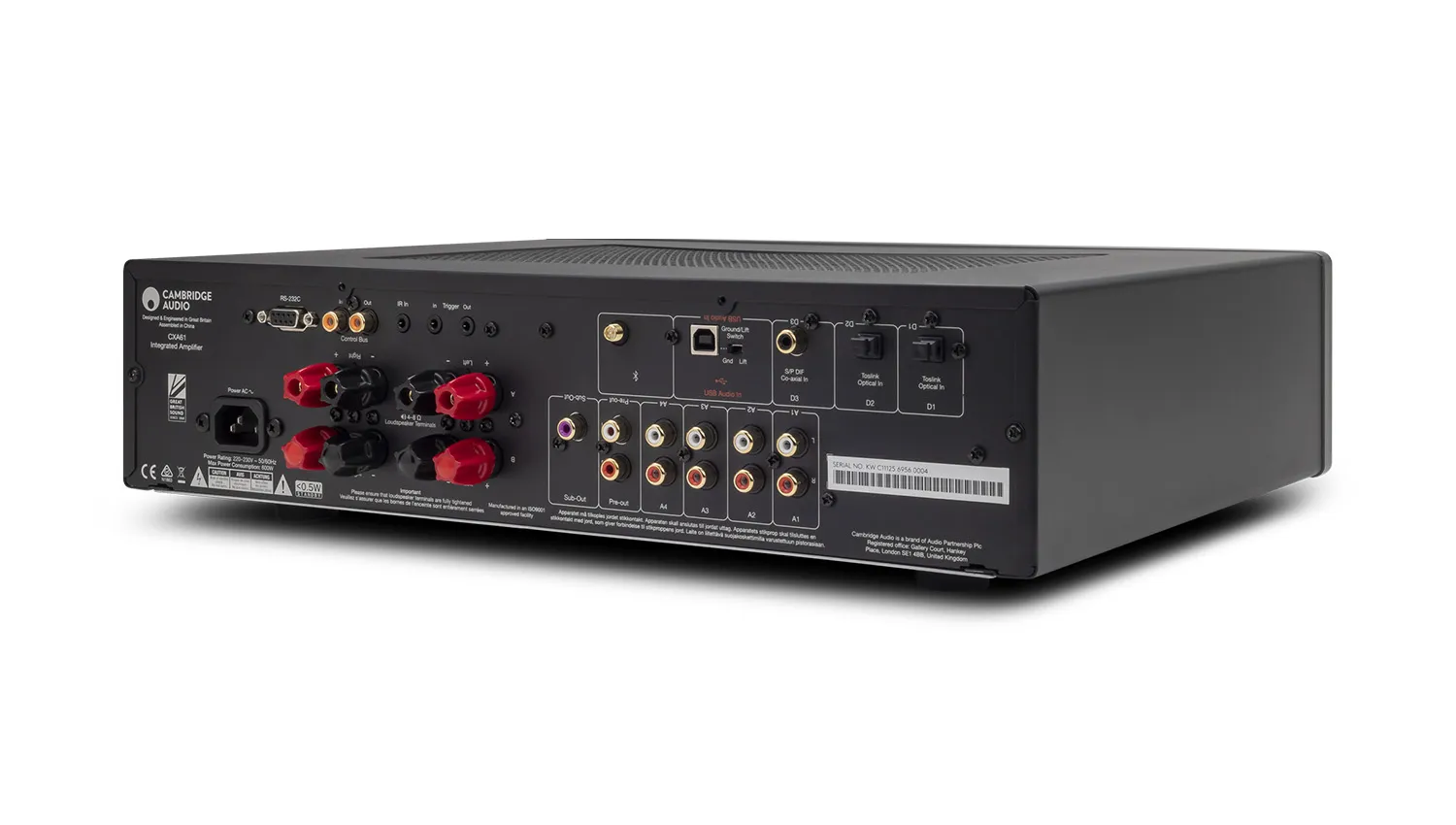 Mặt sau Amply Cambridge CXA61