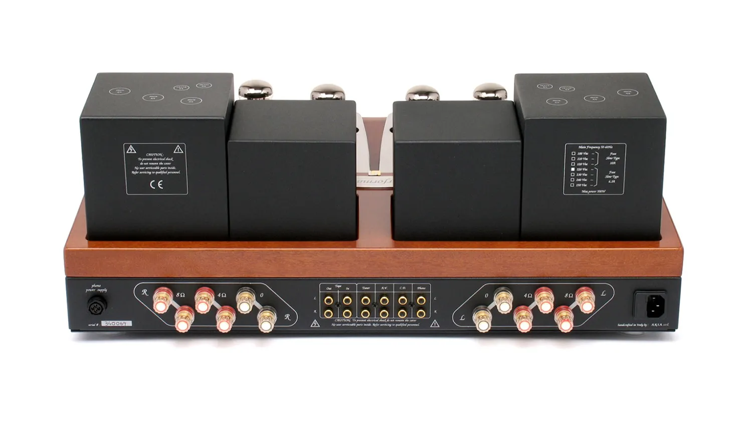 mặt sau Amply đèn Unison Research Performance