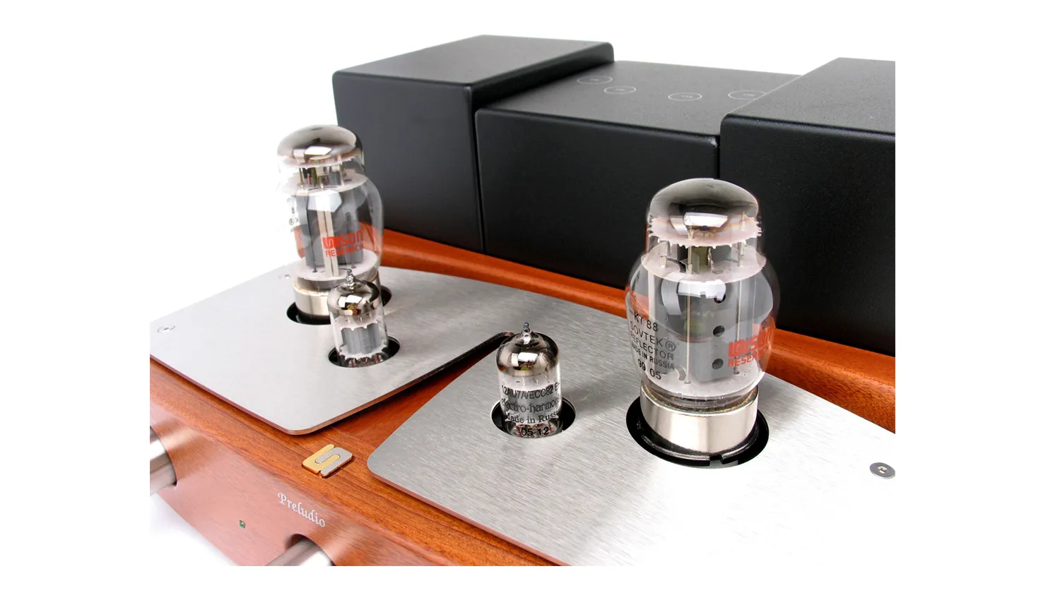 mặt trên Amply đèn Unison Research Preludio