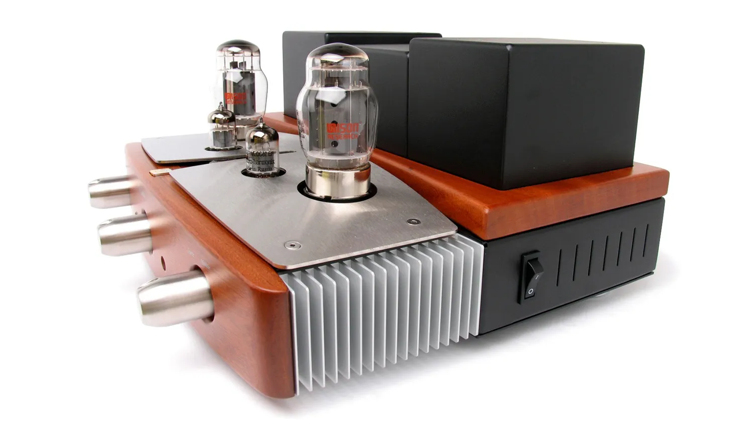 mặt bên Amply đèn Unison Research Preludio