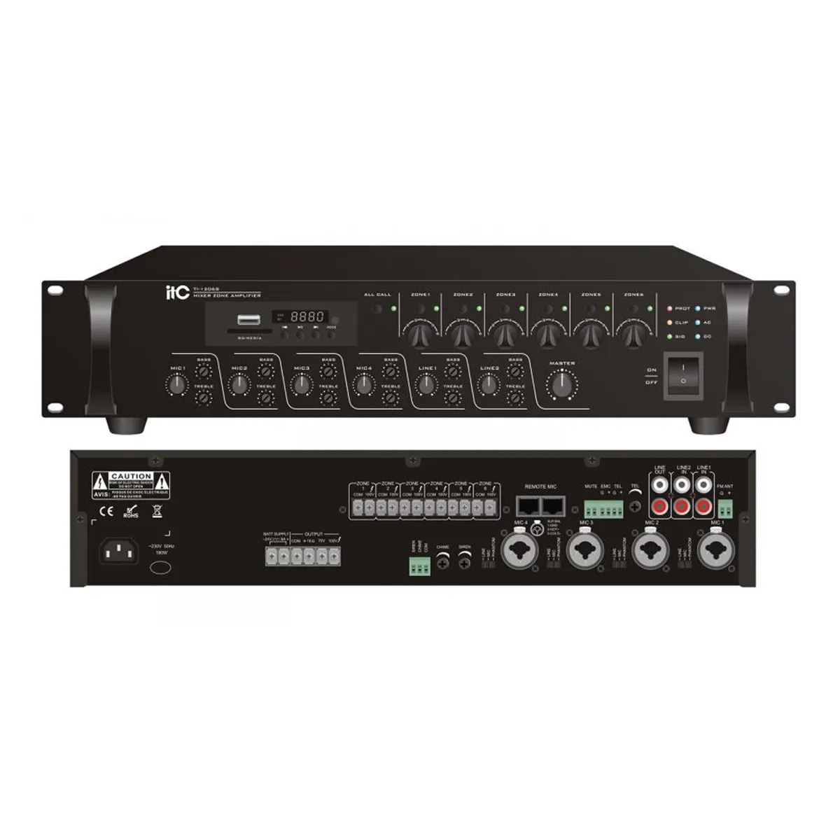 Amply phân vùng ITC TI-3506S