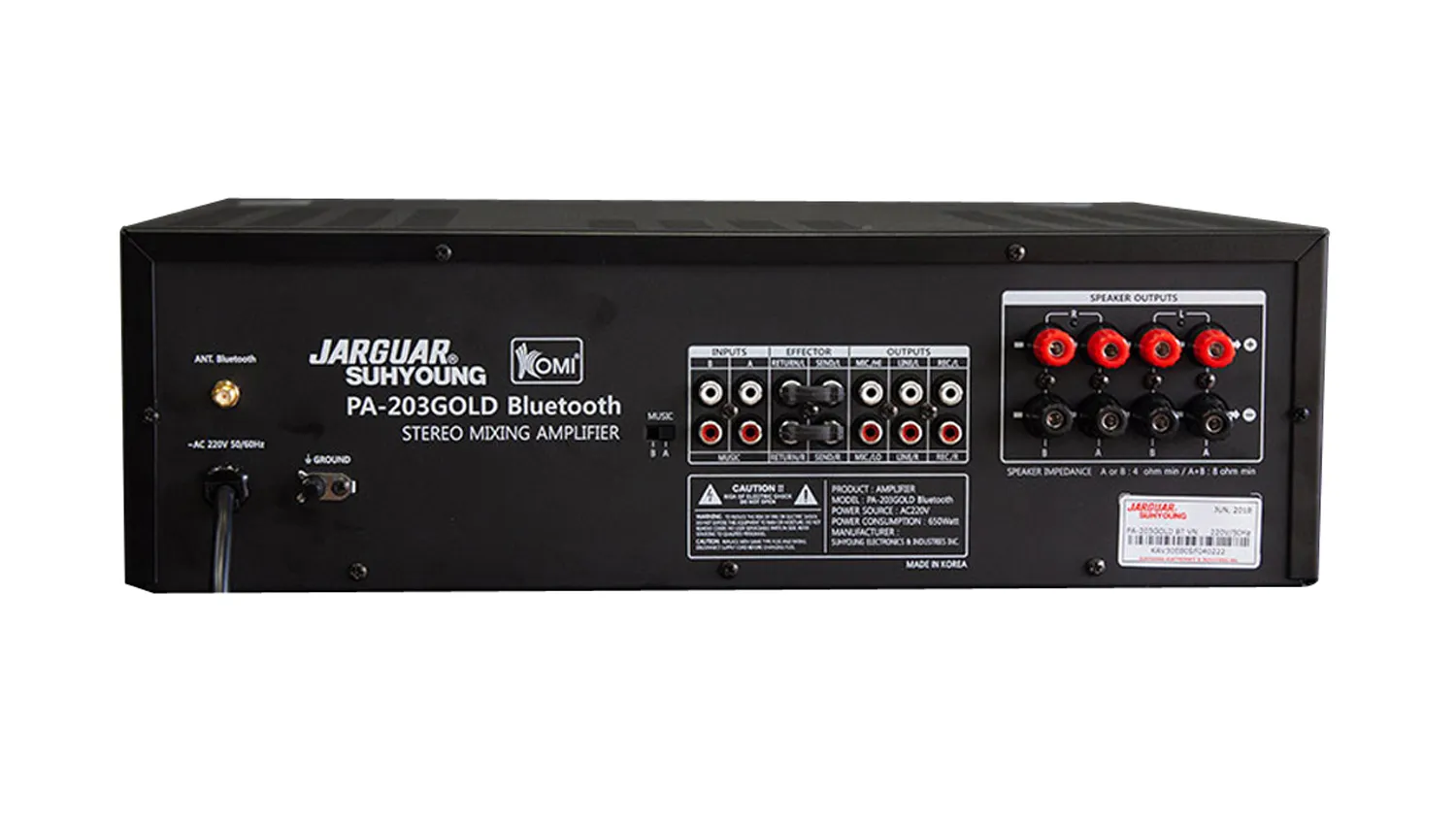 Amply Jarguar Suhyoung PA-203 Gold Bluetooth